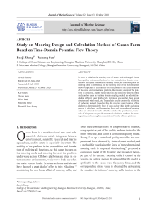 Study on Mooring Design and Calculation Method of Ocean Farm Based on Time-Domain Potential Flow Theory