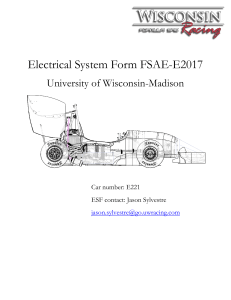 Electrical System Form FSAE-E2017