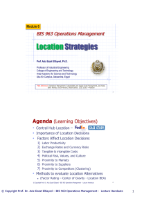 6-location Strategies