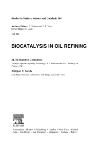 Preface Biocatalysis in Oil Refining