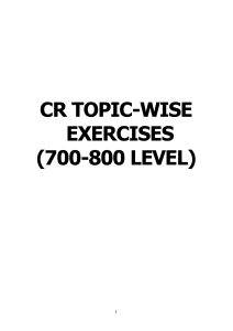 cr 700 to 800 level practice questions
