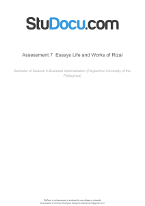 assessment-7-essays-life-and-works-of-rizal