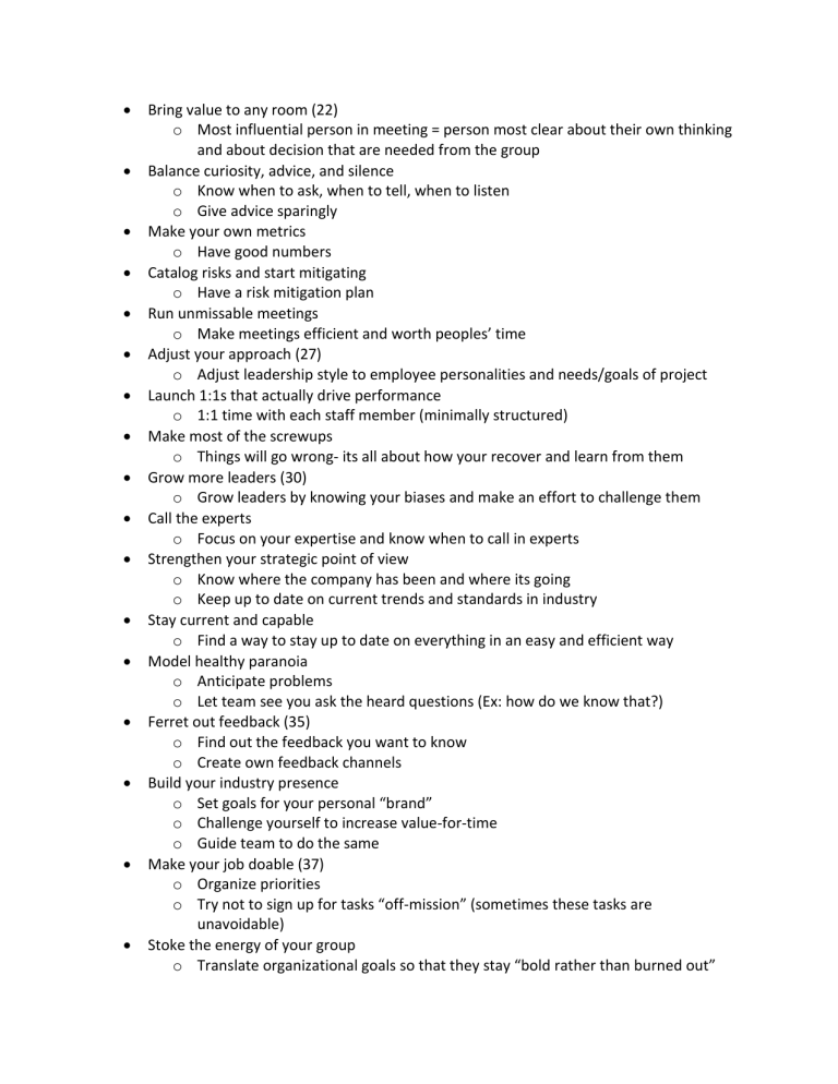 NOTES 42 Rules