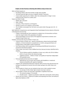 Data about Children Living in Foster Care 