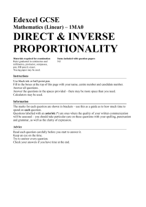 directly and inversely proportional worksheet