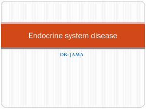 Endocrine system disease