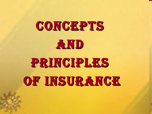 Introduction to insurance