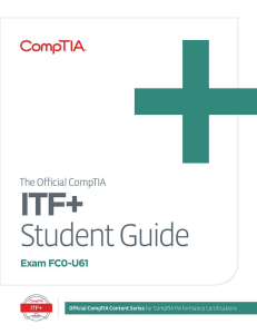 Downloadable Official CompTIA IT Fundamentals (ITF+) Student Guide (Exam FC0-U61)