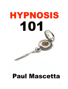 Hypnosis 101 - Paul Mascetta