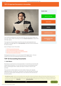 Most Important Accounting Documents Checklist - PDF.co
