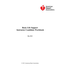 BLS Instructor Candidate Workbook