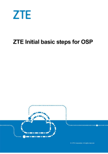 ZTE RAN Basic steps DLD OSP V1.4 20201210