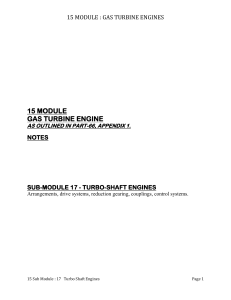 Gas Turbine Engines: Turbo-Shaft Module Notes