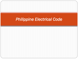 Philippine Electrical Code - Chap.1A
