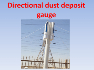 Directional dust deposit gauge measurements