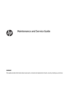 HP 250 G8 Notebook-PC Service Manual EN