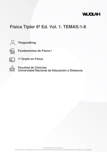 F&iacute;sica Tipler: Vol 1, Temas 1-8