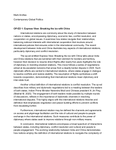 International Relations: India-China & Ukraine War Analysis