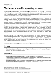 MAOP: Maximum Allowable Operating Pressure Explained
