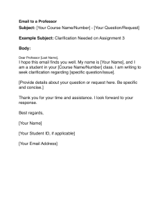 Email Templates: Professor, Friend, Company - Writing Guide