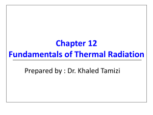 Thermal Radiation Fundamentals: Presentation on Heat Transfer