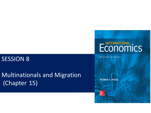 Multinationals, Migration & FDI: Economics Presentation