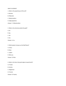 Science Quiz: Basic Science Questions and Answers