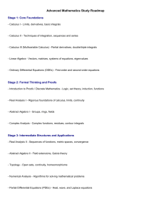 Advanced Mathematics Study Roadmap