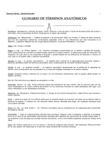 Glosario de Términos Anatómicos: Acueducto a Álveo