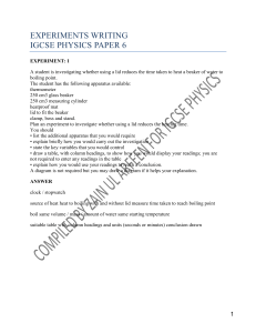 IGCSE Physics Paper 6 Experiments Writing