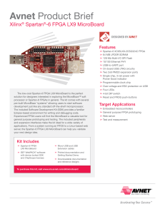 Xilinx Spartan-6 FPGA LX9 MicroBoard Product Brief
