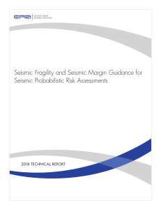 Seismic Fragility & Risk Assessment Guidance | EPRI Report