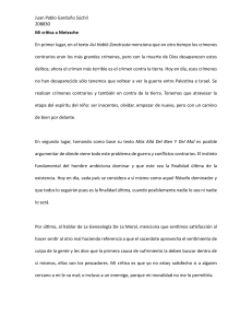 Crítica a la Filosofía de Nietzsche: Moralidad, Poder y Crimen