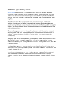 Cat Eye Glasses: A Timeless Fashion Statement