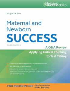 Maternal and Newborn Success: Q&A Review for Nursing & NCLEX Prep