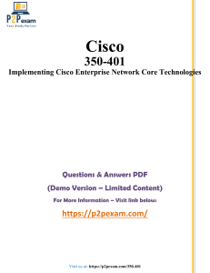 Cisco 350-401 Exam Questions & Answers (Demo)