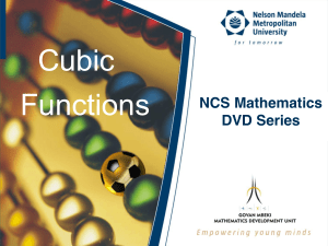 Cubic Functions: Theorems, Intercepts, and Sketching
