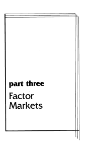 Factor Markets: Part Three - Economics Chapter