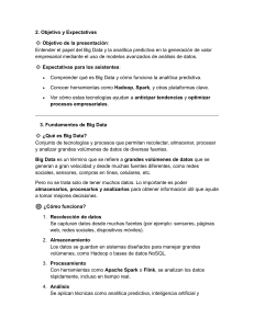 Big Data y Analítica Predictiva: Valor Empresarial y Tecnologías