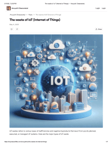 The Waste of IoT: Understanding Inefficiencies and Byproducts