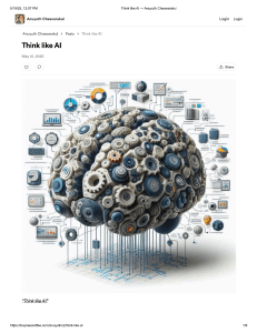 Think Like AI: Understanding Artificial Intelligence