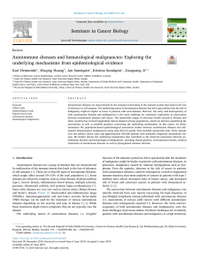 Autoimmune Diseases & Hematological Malignancies Review