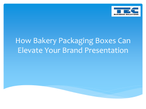Bakery Packaging: Elevate Your Brand Presentation
