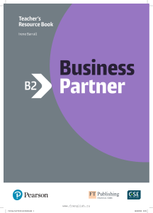 Business Partner B2 Teacher's Resource Book