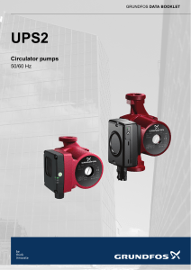 Grundfos UPS2 Circulator Pumps Data Booklet