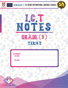 Computer Networks Notes - Grade 9