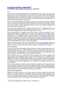 Keynes vs. Marx: Economic Compatibility & Political Implications