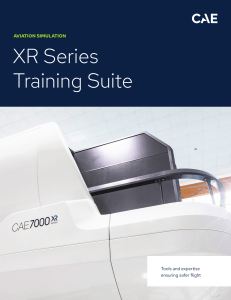 CAE XR Series: Aviation Simulation Training Suite