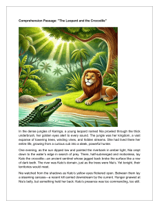Leopard and Crocodile: Comprehension Questions