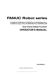 FANUC R-30iB Robot Controller Dual Check Safety Operator's Manual